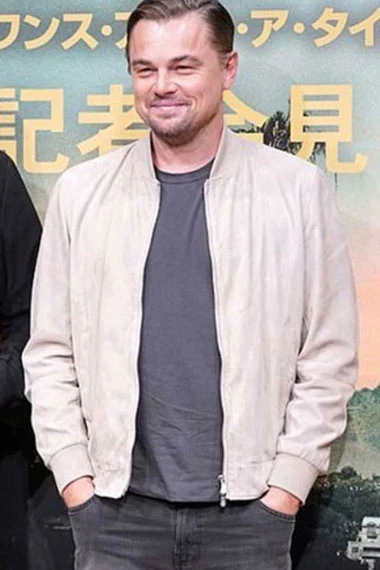 Once Upon A Time In Hollywood Rick Dalton White Bomber Jacket