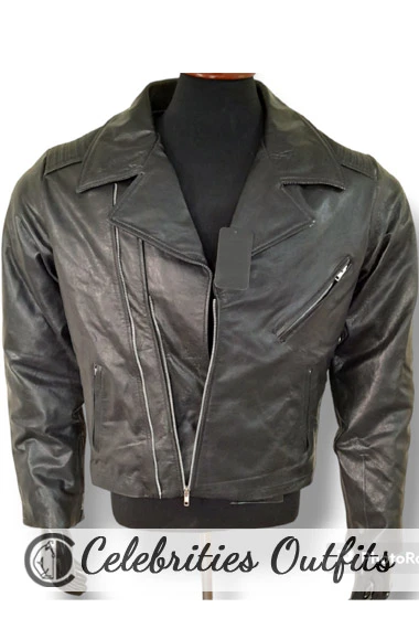 Once Upon a Time Captain Hook Black Distressed Leather Jacket once-upon-time-captain-hook-jacket