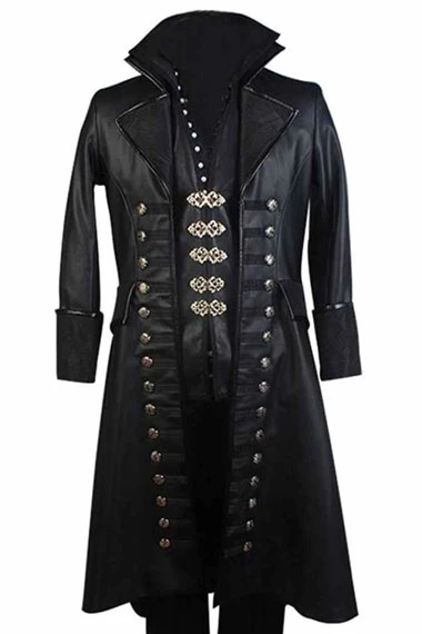 Colin O Donoghue Once Upon a Time Captain Hook Trench Coat