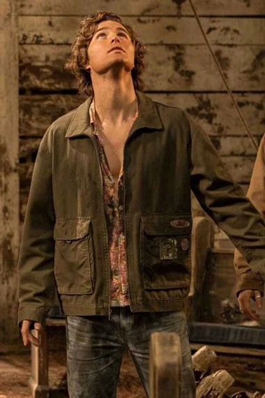 Outer Banks TV Series Chase Stokes John B Brown Cotton Jacket