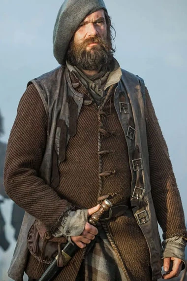 Murtagh Fraser Outlander Duncan Lacroix Brown Belted Vest