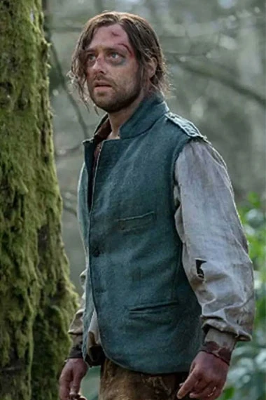 Outlander Richard Rankin Roger Wakefield Blue Cotton Vest