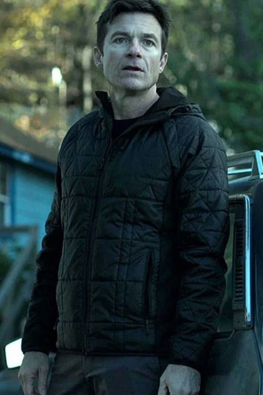 Ozark Jason Bateman Marty Byrde Hooded Black Parachute Jacket