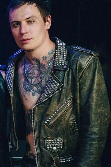 Dylan James Cassells Paradise City Studded Distressed Jacket