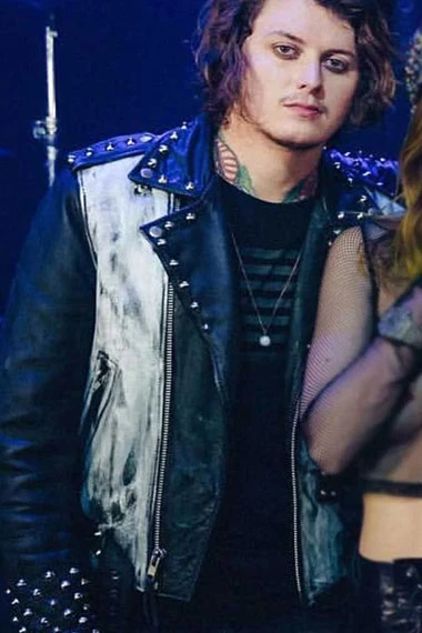 Leo Donovan Ben Bruce Paradise City Studded Black Biker Jacket