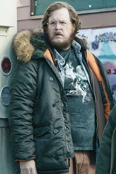 John Economos Steve Agee Peacemaker Fur Hooded Puffer Jacket