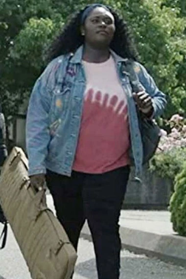 Leota Adebayo Danielle Brooks Peacemaker Blue Denim Jacket