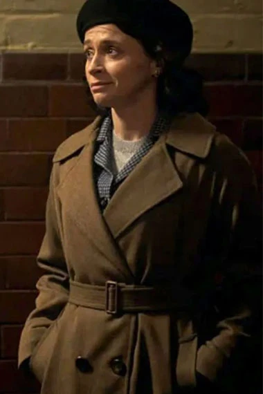 Peaky Blinders Charlene McKenna Lauren McKee Brown Wool Coat