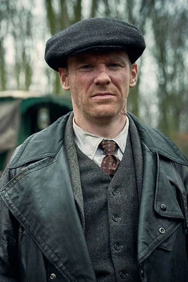 Jimmy McCavern Peaky Blinders Brian Gleeson Black Trench Coat