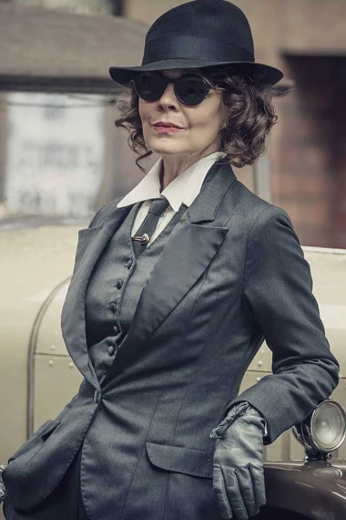 Helen McCrory Peaky Blinders Aunt Polly Suiting Fabric Blazer