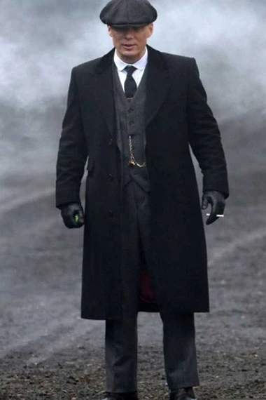 Cillian Murphy Peaky Blinders Thomas Shelby Black Trench Coat