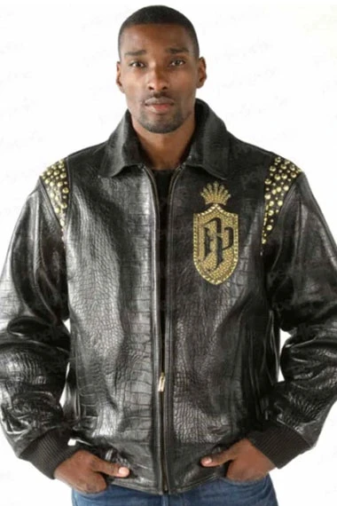 Gang Of One Pelle Pelle 1978 MB Bomber Black Leather Jacket