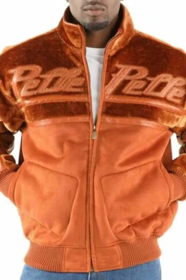 Marc Buchanan Pelle Pelle 1978 Mens Bomber Brown Wool Jacket