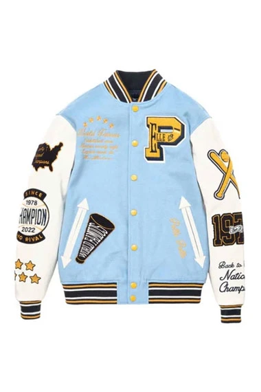Pelle Pelle 1978 American MB World Famous Blue Varsity Jacket