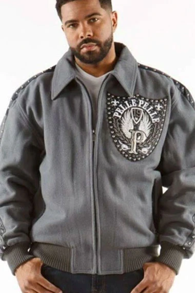 Band Of Brothers Pelle Pelle Honor & Glory Grey Wool Jacket
