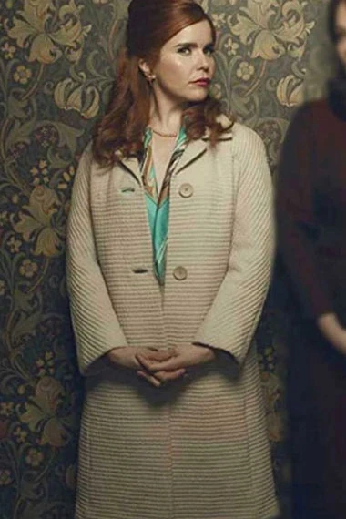 Bet Sykes Paloma Faith Pennyworth Quilted Beige Trench Coat