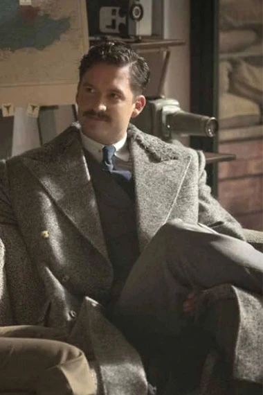 Thomas Wayne Ben Aldridge Pennyworth Grey Wool Trench Coat