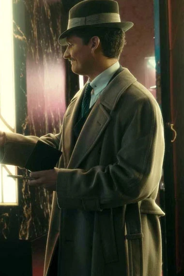 Thomas Wayne Ben Aldridge Pennyworth Grey Wool Trench Coat