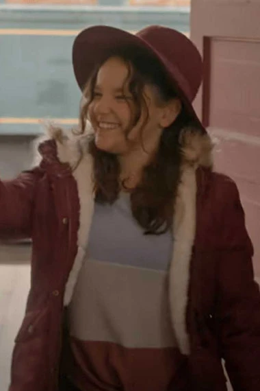Zarina Rocha The Perfect Pairing Britney Maroon Cotton Jacket