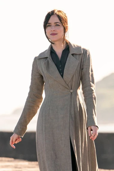 Dakota Johnson Persuasion Anne Elliot Beige Trench Coat