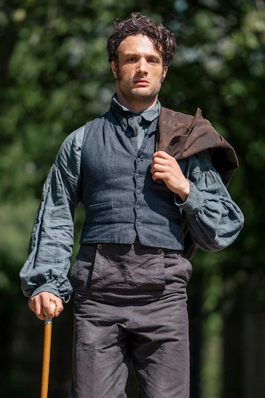 Cosmo Jarvis Persuasion Captain Frederick Wentworth Blue Vest