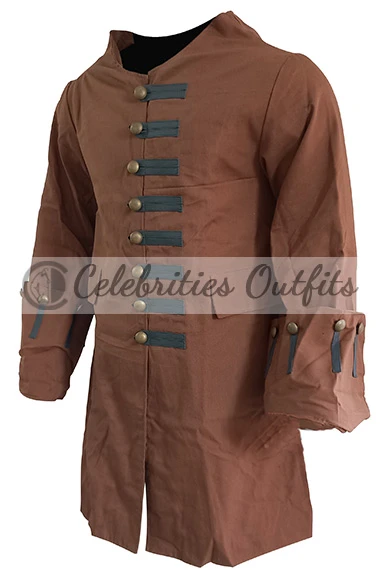 Johnny Depp Jack Sparrow Pirates Of The Caribbean Brown Coat