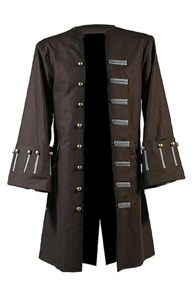 Jack Sparrow Pirates Of The Caribbean Johnny Depp Brown Coat
