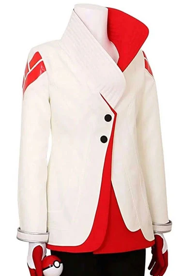 Pokemon Go Gaming Candela Team Valor White Cosplay Cotton Coat