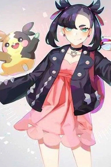 Marnie Pokemon Sword and Shield Black Cosplay Leather Jacket