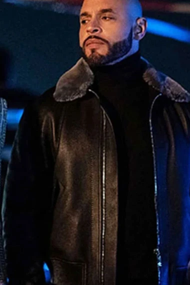 Power Book Ghost Berto Colon Lorenzo Tejada Shearling Jacket