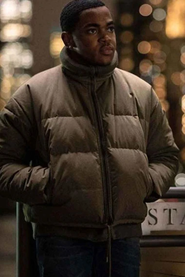Power Book II Ghost Tariq St Patrick Quilted Puffer Jacket