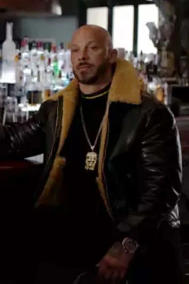 Power Book II Ghost Lorenzo Tejada Black Shearling Jacket