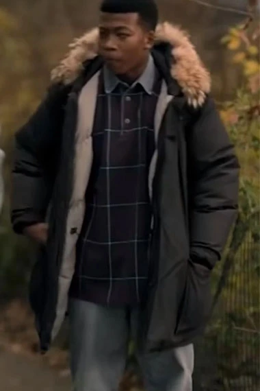 Kanan Stark Power Book III Raising Kanan Fur Hooded Jacket