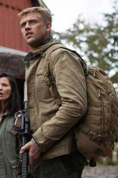 The Predator Boyd Holbrook Quinn McKenna Brown Cotton Jacket