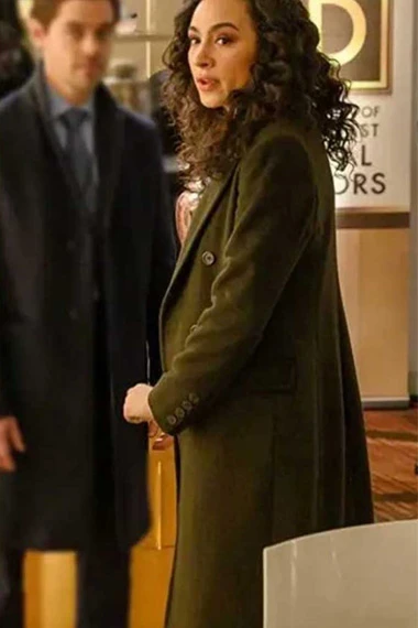Dani Powell Aurora Perrineau Prodigal Son Green Trench Coat