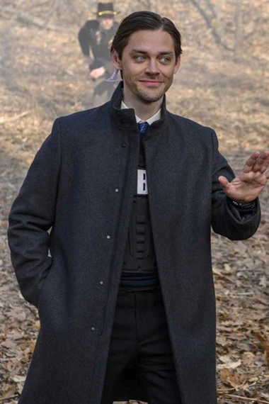 Malcolm Bright Prodigal Son Tom Payne Black Wool Trench Coat
