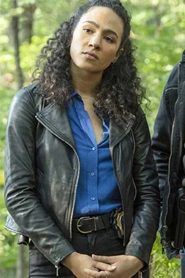 Dani Powell Prodigal Son Aurora Perrineau Black Biker Jacket