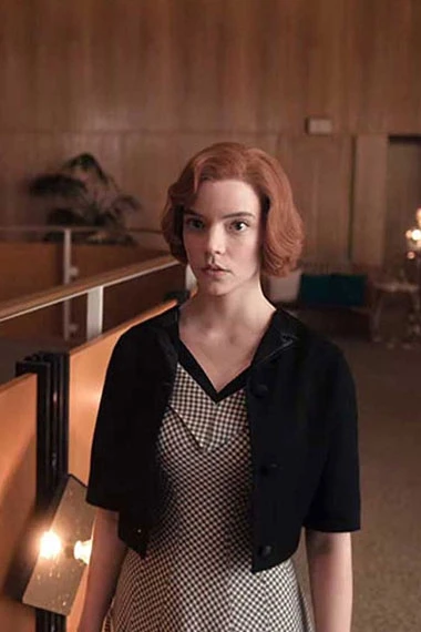 Beth Harmon The Queens Gambit Anya Taylor Joy Cropped Jacket