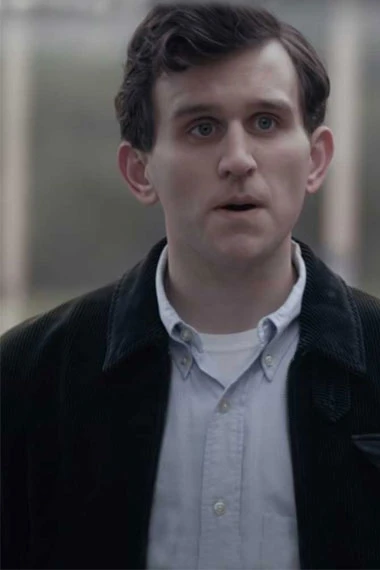 Harry Melling The Queens Gambit Bomber Black Corduroy Jacket