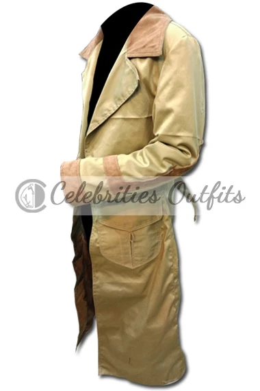 Milla Jovovich Alice Resident Evil Brown Cotton Trench Coat resident-evil-extinction-alice-costume