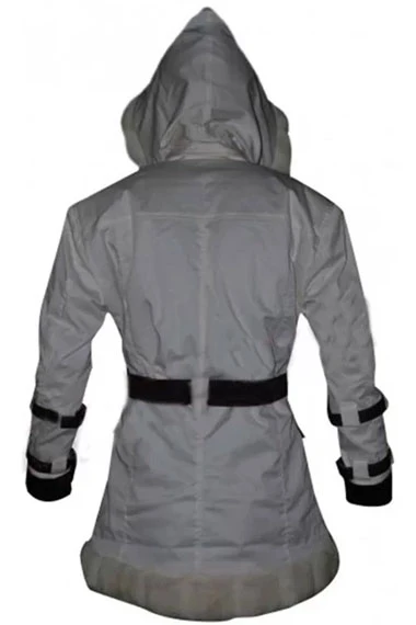 Resident Evil Sherry Birkin Shearling Hooded Leather Jacket resident-evil6-sherry-birkin-grey-jacket