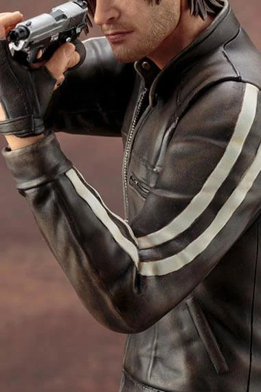 Resident Evil Vendetta Leon Kennedy Biker Black Bomber Jacket