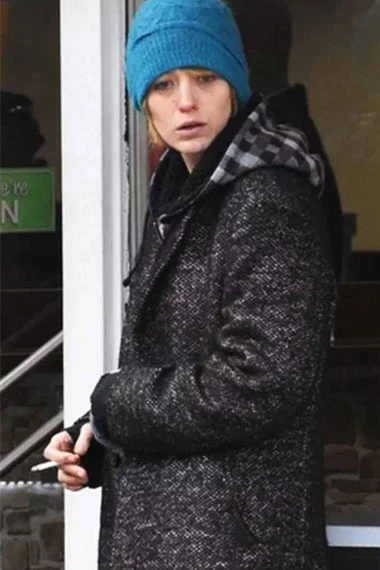 Blake Lively Rhythm Section Stephanie Patrick Grey Wool Coat