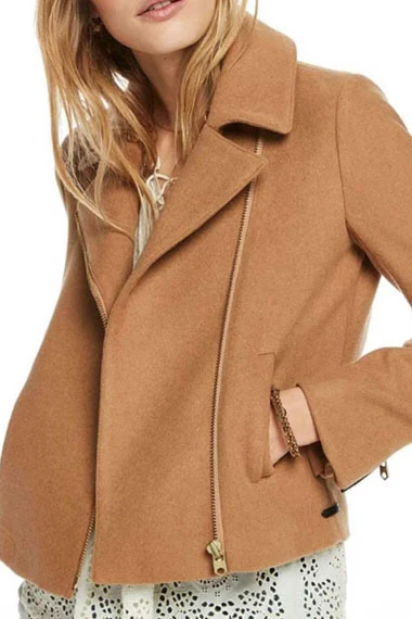 Lili Reinhart Riverdale TV Show Betty Cooper Beige Wool Jacket