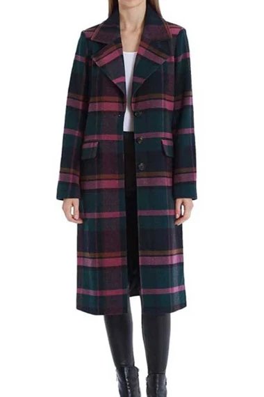 Camila Mendes Riverdale Veronica Lodge Green Wool Plaid Coat