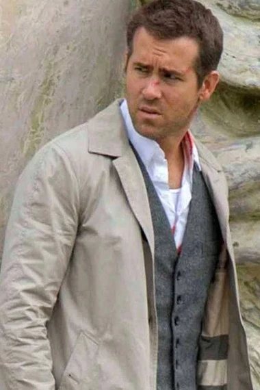 Ryan Reynolds Selfless Damian Cotton Trench Coat