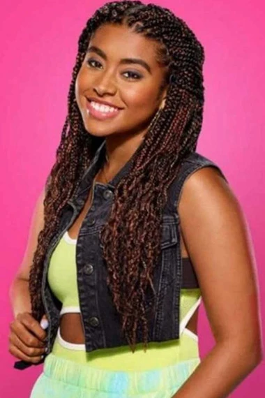 Saved By The Bell Alycia Pascual Aisha Garcia Blue Denim Vest