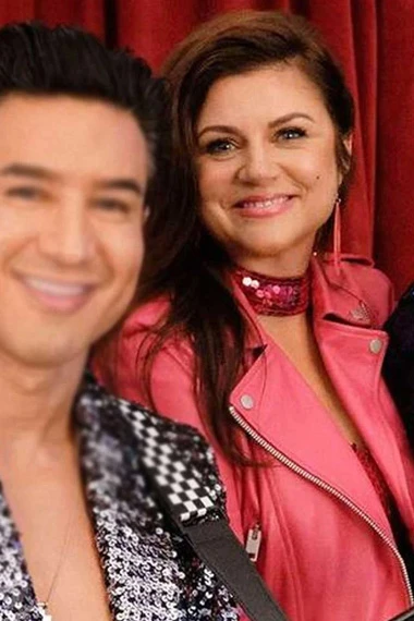 Kelly Morris Tiffani Thiessen Saved By The Bell Biker Jacket