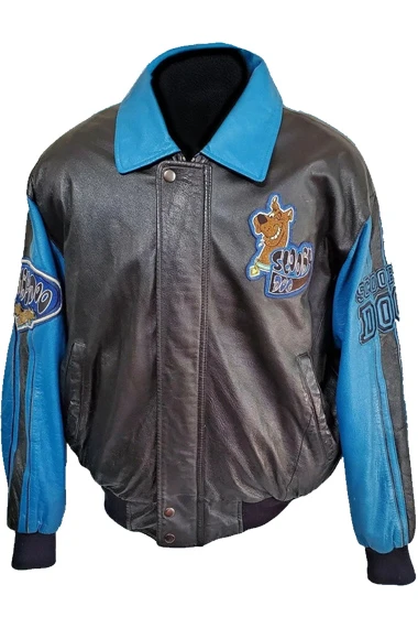 Scooby Doo Movie Blue And Black Leather Jacket