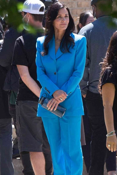 Courteney Cox Scream Gale Weathers Blue Blazer